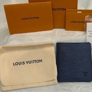 Louis Vuitton Epi Leather Bifold Wallet – Blue